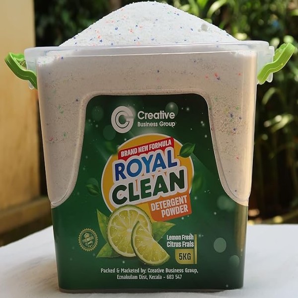 Royal Clean New Formula Detergent Washing Powder Lemon 5kg