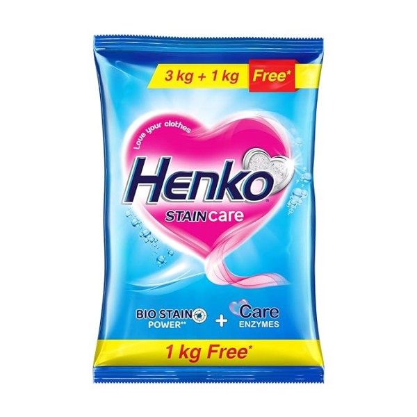 Henko Stain Champion Oxygen Power Powder- 3 kg with 1 kg Free
