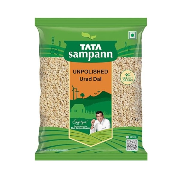 Tata Sampann Unpolished Urad Dal (Split), 1kg