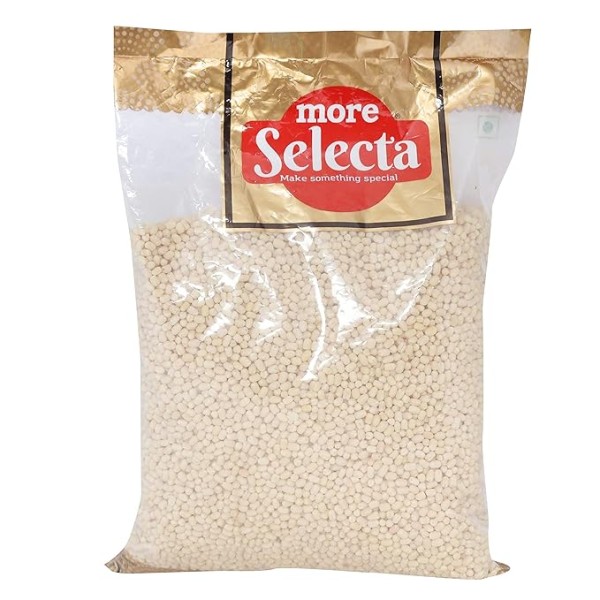 More Selecta Premium Pulses - Urad Whole White, 1kg Pouch