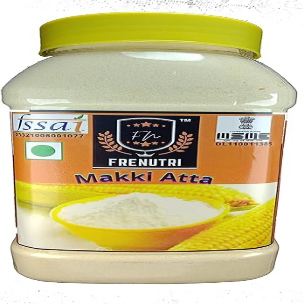 FRENUTRI Maize Flour (Makki Atta, Corn Flour) - 1 Kg