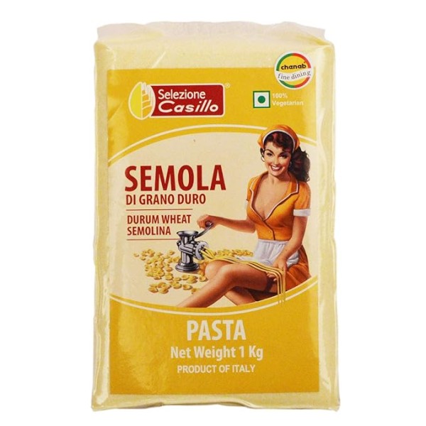 Casillo Durum Wheat Semolina Type Italian Pasta Flour, 1kg