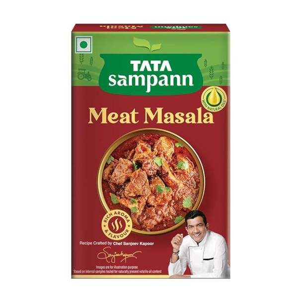 Tata Sampann Meat Masala with Natural Oils, Crafted by Chef Sanjeev Kapoor, 100g