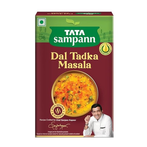 Tata Sampann Dal Tadka Masala with Natural Oils, Crafted by Chef Sanjeev Kapoor, 100g
