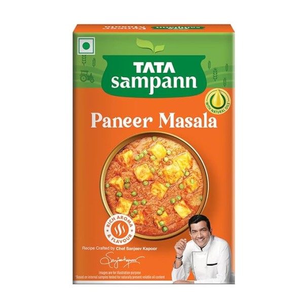 Tata Sampann Paneer Masala with Natural Oils, Crafted by Chef Sanjeev Kapoor, 100g