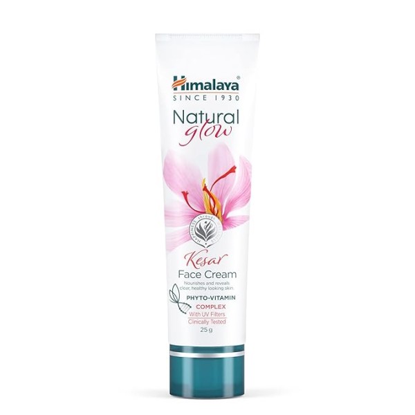 Himalaya Natural Glow Face Cream with Kesar and Alfalfa & Vit Complex 25 g