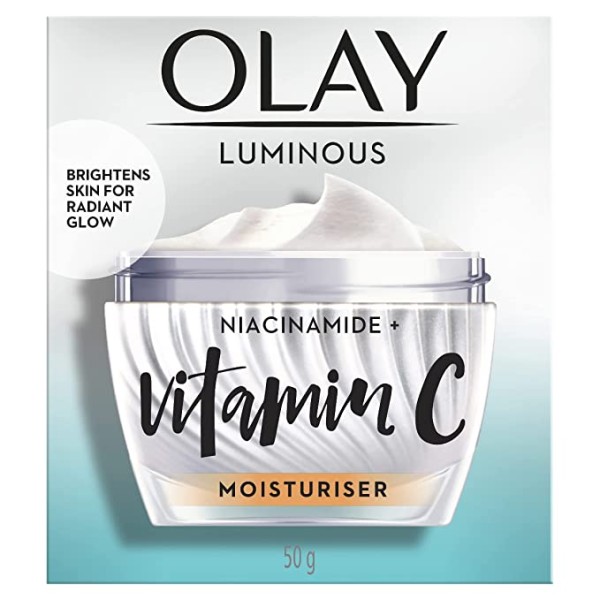 Olay Vitamin C Face Cream with Niacinamide l Normal, Oily, Dry & Combination Skin l Dark Spot Reduction l Even Glow & Smooth Texture l Parabens & Sulphate-free | 50g