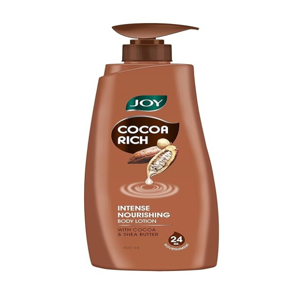 Joy Cocoa Rich Intense Nourishing Body Lotion with Shea Butter - Deep Hydration - Moisturizing Formula for Soft and Supple Skin - Enriched with Cocoa Extracts Moisturiser 600ml