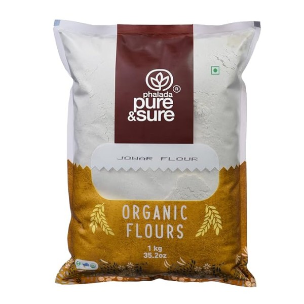 Pure & Sure Organic Jowar Flour | Healthy Food for Weight Loss 1 kg