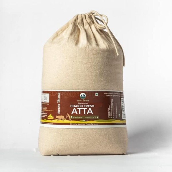 5 KG | SEHORI SHARBATI WHOLE WHEAT CHAKKI FRESH PREMIUM ATTA | ORGANIC | NO PRESERVATIVE | PESTICIDE & CHEMICAL FREE | WHEAT FLOUR | GODHUMA ATTA | GENHU ATTA |