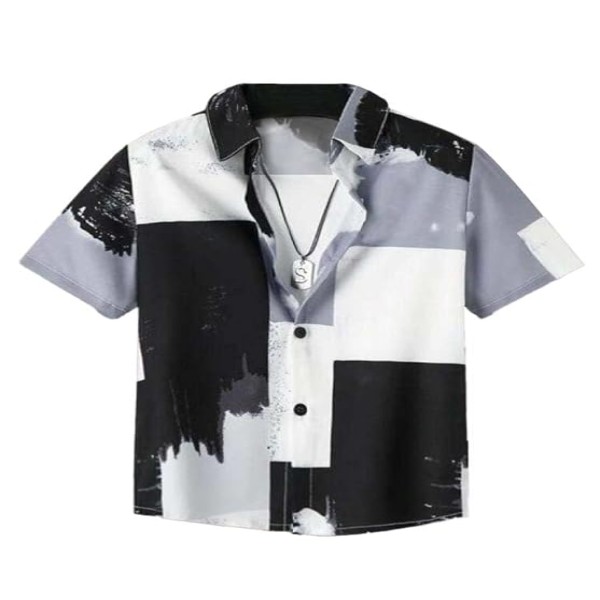 DARKMODE FASHION New Formal Plain Kids Shirt for Boys