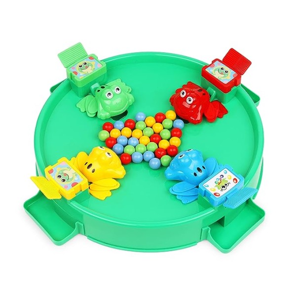 oy Zone Frog Eat Beans Game-4 Players-61038|Eat The Beans|Hungry Frog Game for Kids|Multiplayer Games|Game for 4 Players|Board Game