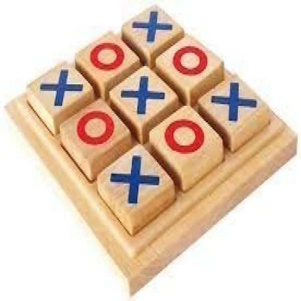 BKDT Marketing Classic Tic Tac Toe Toy Game Zero and Cross Game Wooden Tic Tac Toe Game for Kid