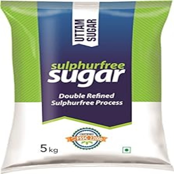 Uttam Sugar Sulphurless Sugar, 5kg