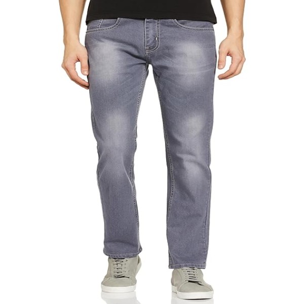 Billford Men's Comfortable Stretchable Casual Denim Jeans Regular Fit Mid Rise Flat Front Full Length Modern & Fashionable for Casual Wear Comfort and Flexibility