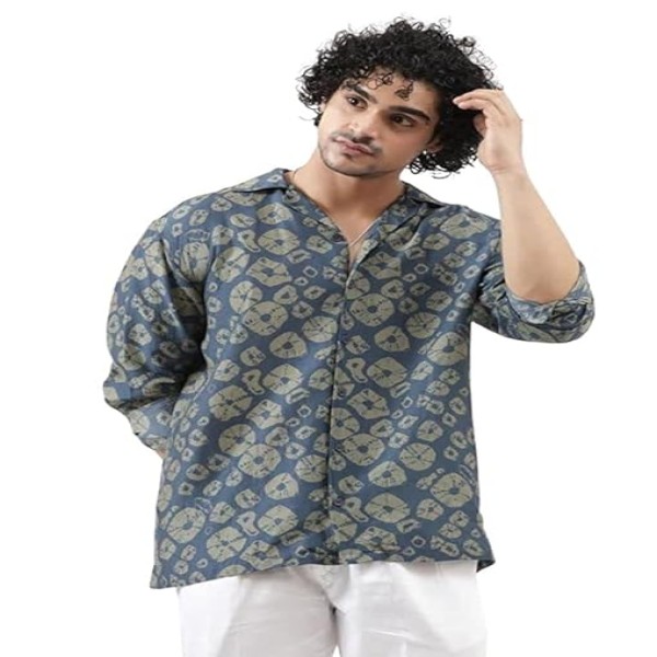 DHRUVI TRENDZ Men Regular Fit Rayon Shirt