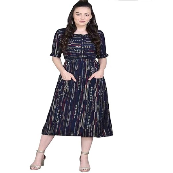 DHRUVI TRENDZ Women Dress