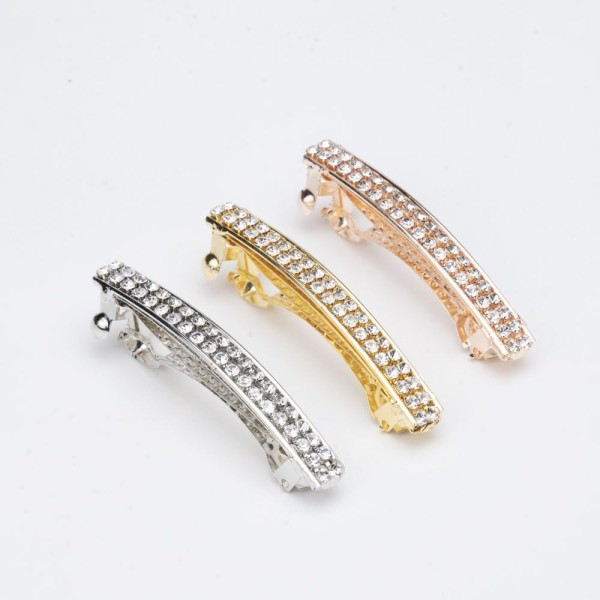 Embellish Rhinestone Hair Clip Stylish Hair Barrette Buckle Clip Hair Accessories Jewellery for Women's and Girls – 3 pcs