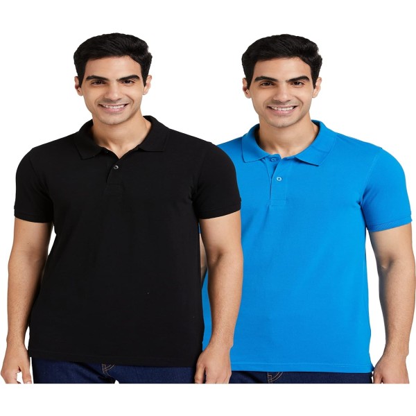 Men's Regular Fit Polo Shirt (Pack of 2)