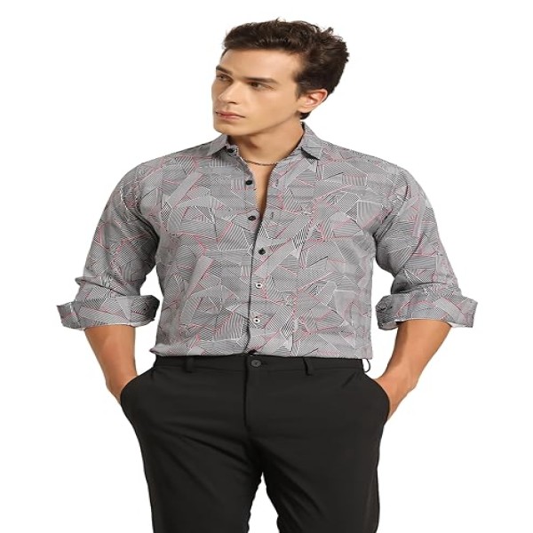 Lymio Casual Shirt for Men|| Shirt for Men|| Men Stylish Shirt || Men Printed Shirt || Men Long Slevee Shirt (D-14-15)