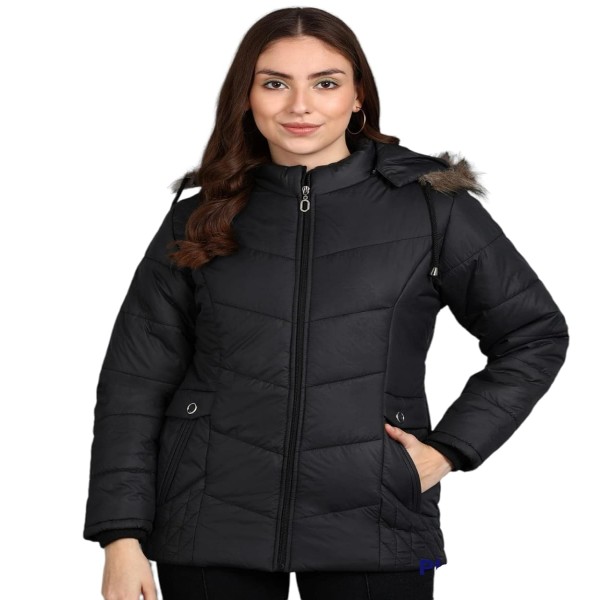 Ellipse FASHION Jacket For Girls Jacket For Women’s Latest Solid Color Stylish Long Jacket/Women's Quilted Jacket Full Sleeves Winter Jacket Girls Winter Wear Jacket