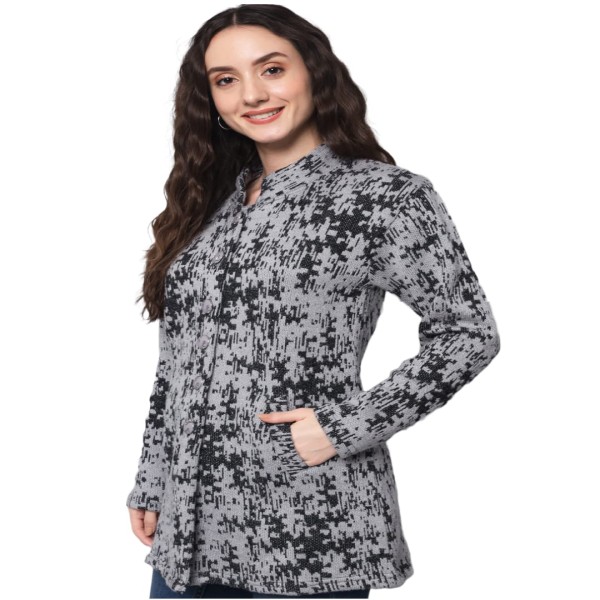 eWools Women's Ladies Winter wear Woolen Self Cardigans Sweaters