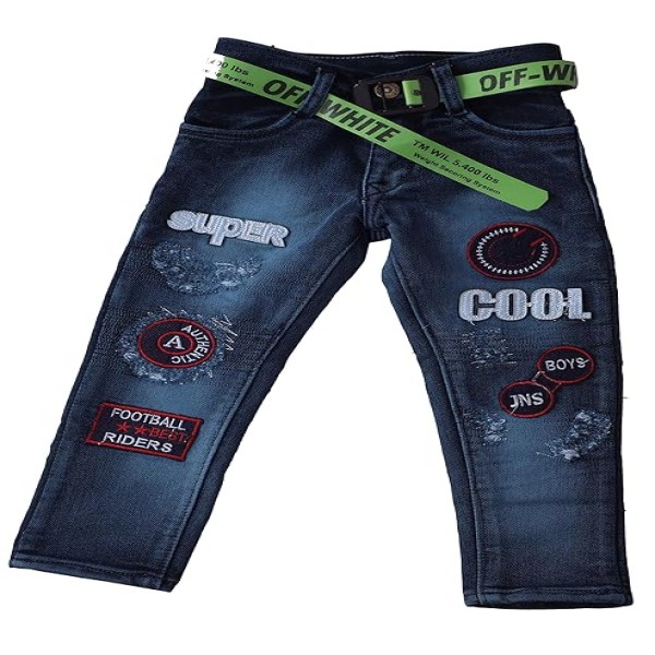 Style Developer Boy's Regular Fit Stretchable Printed Jeans