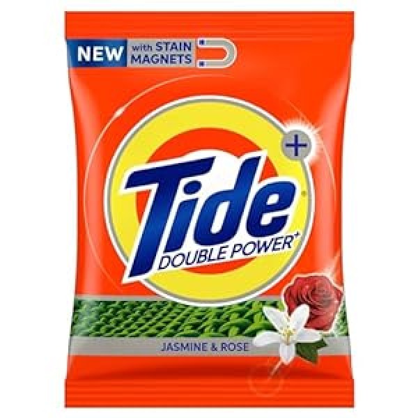 Tide Plus with Double Power Jasmine and Rose Detergent Washing Powder - 1 kg