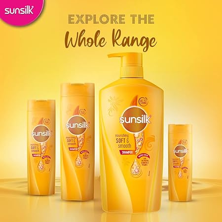 Sunsilk Nourishing Soft & Smooth, Shampoo, 650ml, for Shiny, Soft & Smooth Hair, with Eg Protein, Almond Oil & Vitamin C