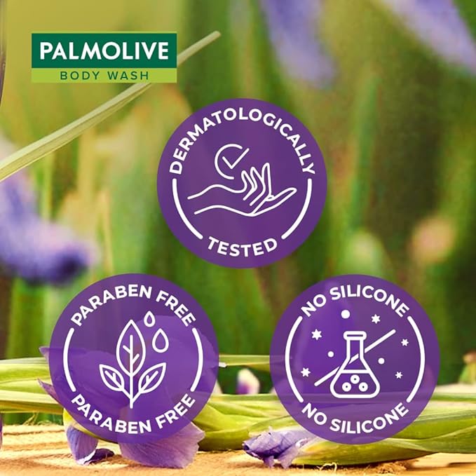 Palmolive Iris Flower & Ylang Ylang Essential Oil Aroma Absolute Relax Body Wash I Moisturizing | Soft & Youthful skin I No paraben & silicone, pH balanced, Body Wash 750ml