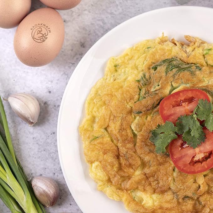 Kadaknath Free Range Organic Pure Kadaknath Eggs, High Protein Eggs. Rich in Iron Content (Pack of 12 Eggs)