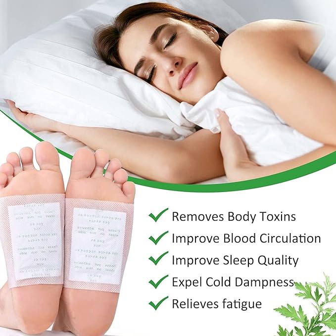GoldPaddy Detox Health Foot patches, Cleansing Toxin Remover Natural organic Foot Patch, Detoxification Stress Relief Sleep Patch, Pain Relief Detox pad, For Men & Women (20 Patches)