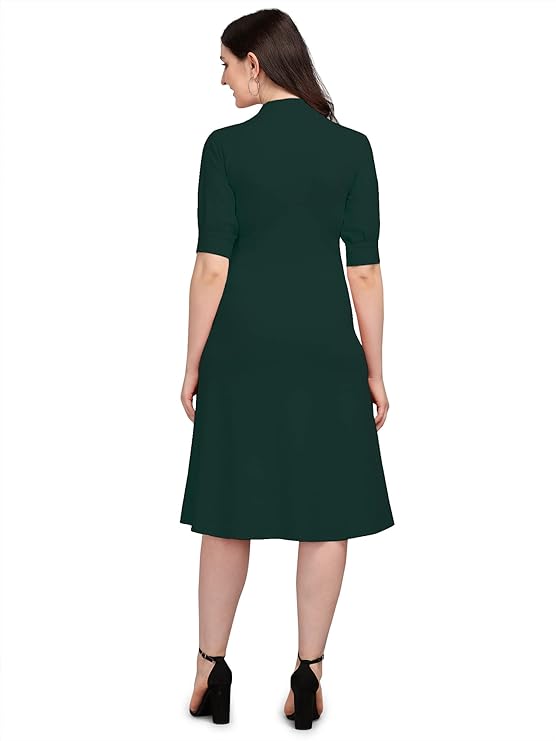 PURVAJA Women Knee Length Dress