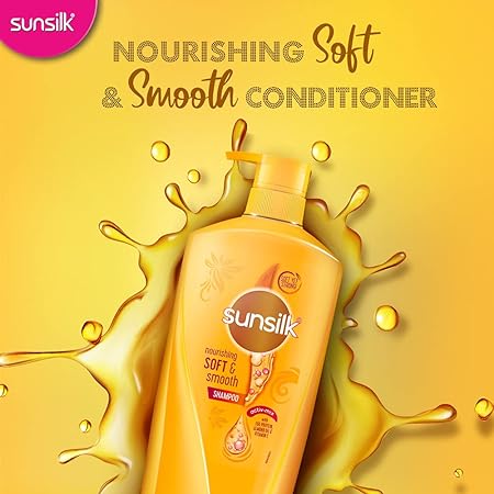 Sunsilk Nourishing Soft & Smooth, Shampoo, 650ml, for Shiny, Soft & Smooth Hair, with Eg Protein, Almond Oil & Vitamin C