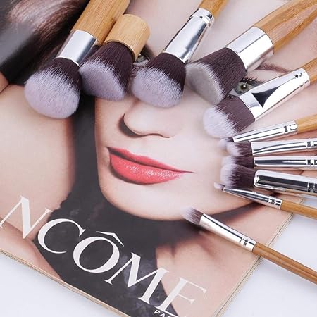 KYLIE Synthetic Bristle Makeup Brushes - Brown , Pack of 11 , KYLIE