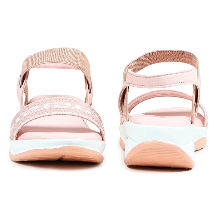 HimQuen Girl's Stylish Wedges Sandal Ankle Striped Design Sandal For Women/Girls