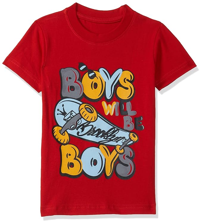 T2F Boy's Regular Fit T-Shirt