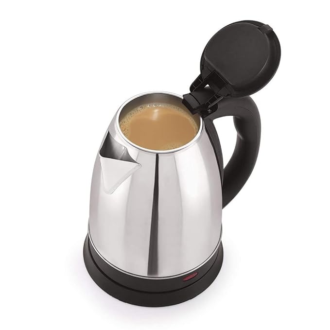 Street Club Lifestyle Fast Boiling Tea Kettle Cordless, Stainless Steel Finish Hot Water Kettle � Tea Kettle, Tea Pot-Hot Water Heater Dispenser Electric Kettle (2 L, Silver)
