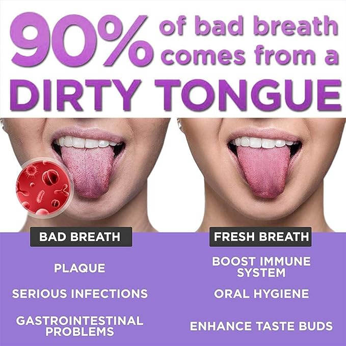 Deriz 4 Pcs Soft Double Action Tongue Cleaner Scrapper For Kids and Adults With Travel Capsule Plastic Tooth brush paste holder flexible design for health, Oral care tool Easy To use - Pack of 4