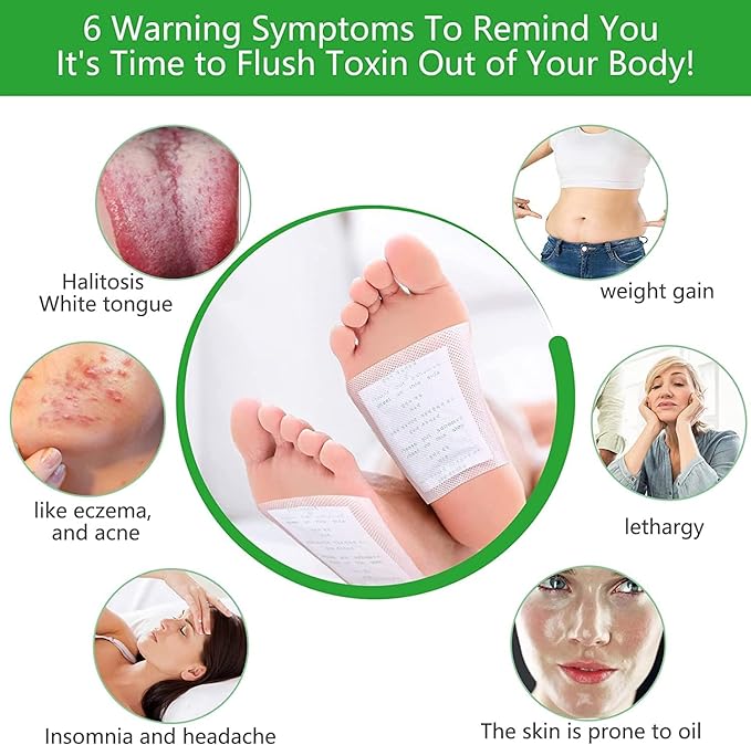 GoldPaddy Detox Health Foot patches, Cleansing Toxin Remover Natural organic Foot Patch, Detoxification Stress Relief Sleep Patch, Pain Relief Detox pad, For Men & Women (20 Patches)