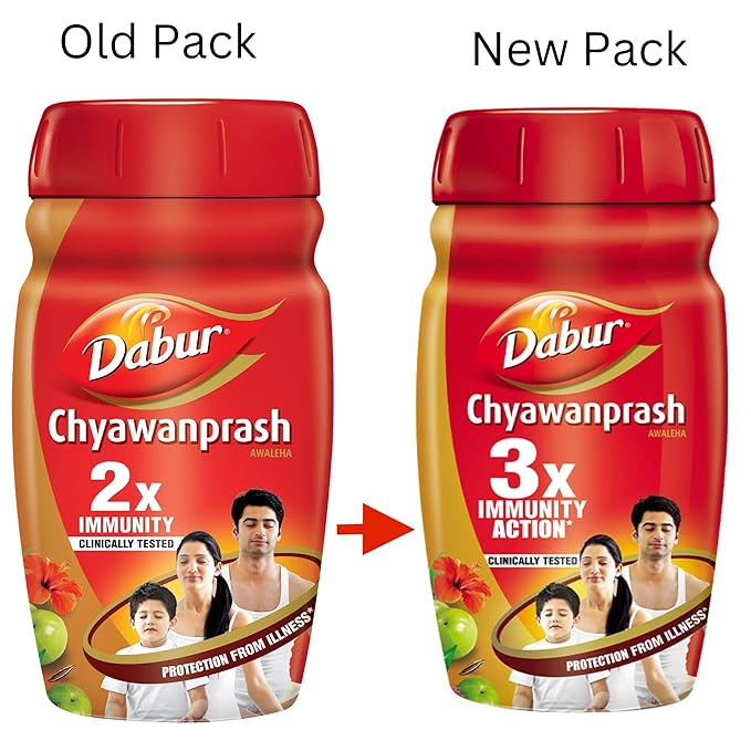 Dabur Chyawanprash - 950g | 3X Immunity Action | With 40+ Ayurvedic Herbs | Helps Build Strength & Stamina | Builds Overall Health