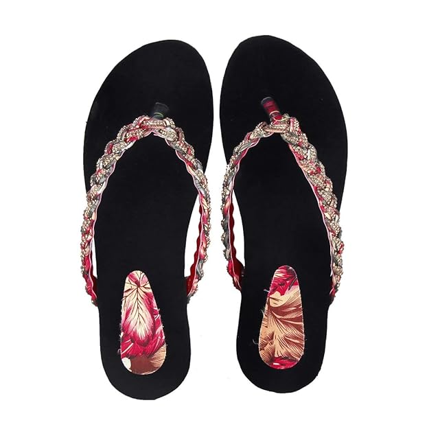 Women's V-Shape Fancy Slipper Flat Sandal