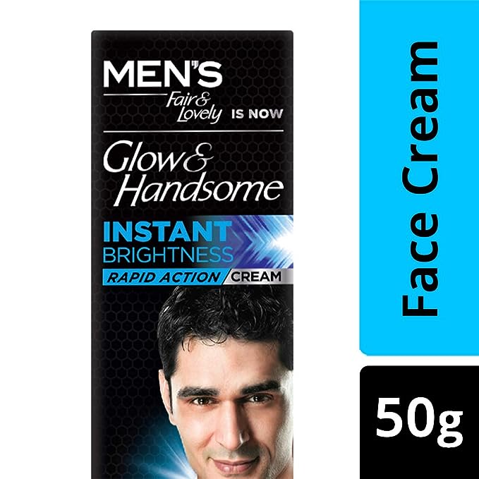 Fair & Lovely Glow & Handsome Instant Brightness Cream - 50 Grams Cream