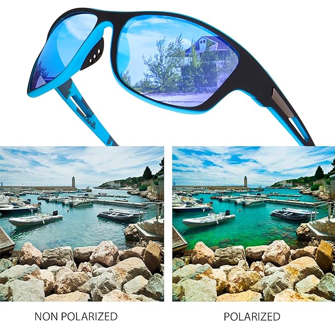 CREEK UV Protected Polarization Sports Sunglasses for Men Driving Cycling Fishing Cricket Sunglasses