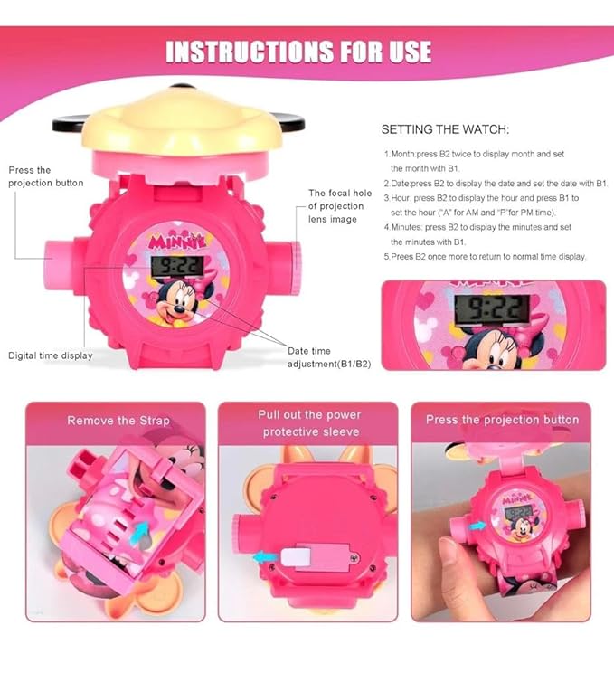 Kids Edition Spiderman/Frozen/Ben 10 / Hello Kitty Digital Watch for Kids with Disco LED Lights (Boys & Girls)- Kids Watch Boys and Girls