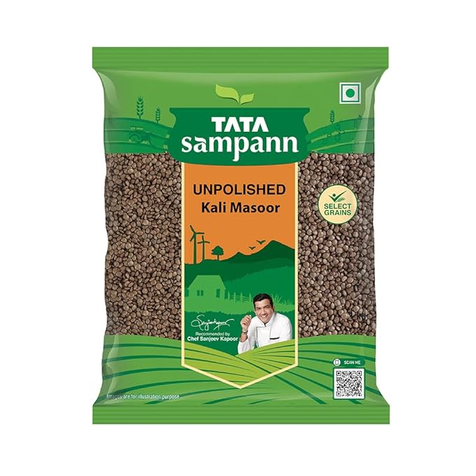 Tata Sampann Unpolished Kali Masoor Dal, 1kg