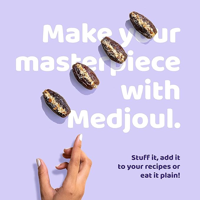 Flyberry Gourmet Mini Medjoul/Medjool Dates (Khajoor/Khajur) 200g | 100% Natural | Rich in Calcium, Iron and Potassium | Instant Energy