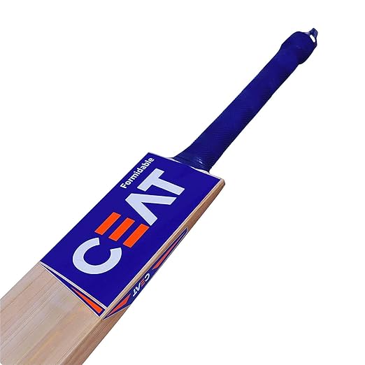 Ske Popular Willow Cricket Bat With Bat Cover For Men'S And Adult All Tennis Ball (Natural, Full Size), Wood, Multicolour