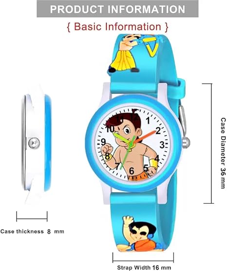 ZUPERIA Analogue Boy's & Girl's Watch (Multicolored Dial & Strap) Pack of 1