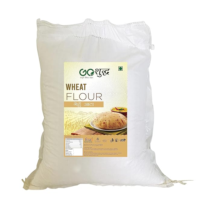 Goshudh Whole Wheat Flour (Chakki Atta)- 20Kg Pack Rich in magnesium, Manage diabetes, Rich in vitamin, Rich in Clacium